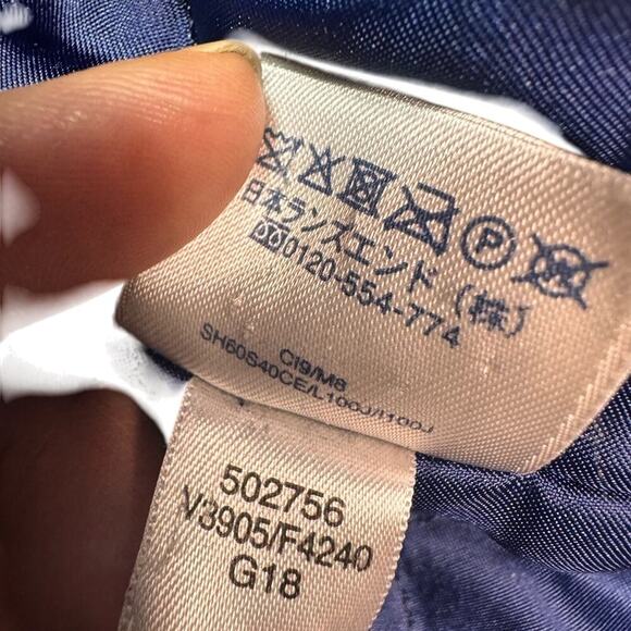 Vintage Lands' End Size 10 Petite Navy  Wool Hooded Duffle Coat Toggle Buttons - Picture 14 of 16